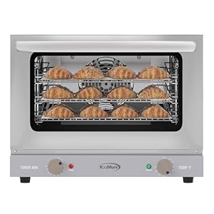 KoolMore 19 in. Countertop Convection Oven for Quarter-Size Pans with 3 Racks 1440W of Power in Stainless-Steel, 0.8 cu. ft. ETL Listed (KM-CTCO-08) KoolMore 19 in Countertop Convection Oven for Quarter Size Pans with 3 Racks 1440W of Power in Stainless Steel 08 cu ft ETL Listed KM CTCO 08