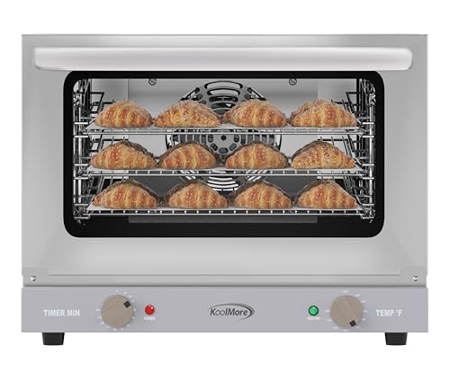 KoolMore-19-in-Countertop-Convection-Oven-for-Quarter-Size-Pans-with-3-Racks-1440W-of-Power-in-Stainless-Steel-08-cu-ft-ETL-Listed-KM-CTCO-08 KoolMore 19 in Countertop Convection Oven for Quarter Size Pans with 3 Racks 1440W of Power in Stainless Steel 08 cu ft ETL Listed KM CTCO 08