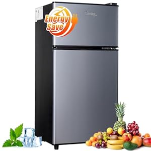   Mini-Fridge-with-Freezer-29-CuFt-Small-Fridge-Energy-Saving-Low-Noise7-Adjustable-Thermostat-Double-Door-Small-Refrigerator-for-Dorm-Bedroom-Office