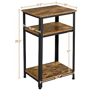   Topeakmart-3-Tier-End-Table-Industrial-Side-Telephone-Table-with-Storage-Shelf-for-Living-Room-Rustic-Brown