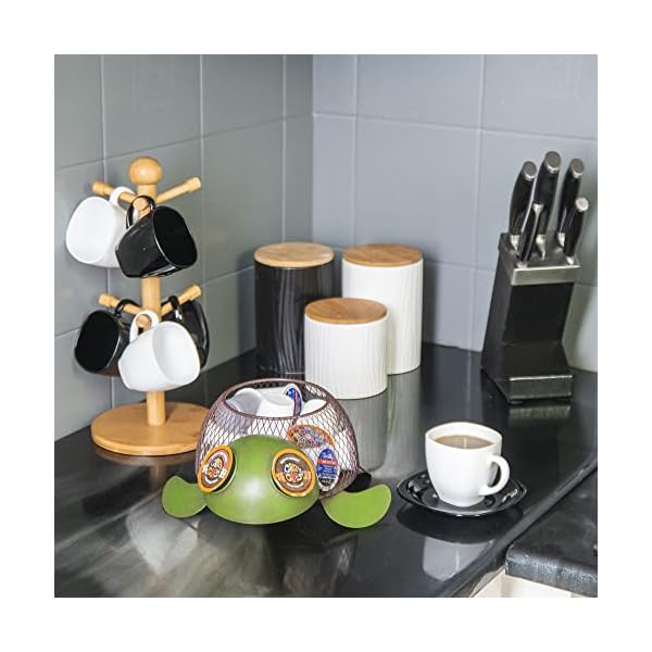   Made-Easy-Kit-Coffee-Pod-Organizer-Home-Coffee-Bar-Functional-Decor-Cafe-Station-Countertop-Storage-Accessories-Sea-Turtle