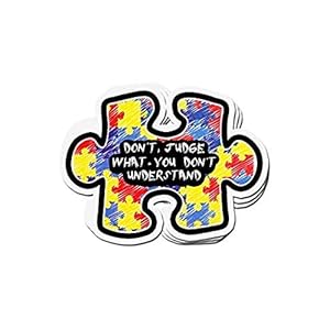 Don’t Judge What You Don’t Understand Autism Awareness – Sticker Graphic – Auto, Wall, Laptop, Cell, Truck Sticker for Windows, Cars, Trucks