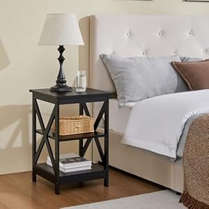 Topeakmart3tiersideendtabletelephonetablewoodsofasidetablexshapedisplaystandforlivingroomblack Urban Country Home Decor Topeakmart 3 tier side end table telephone table wood sofa side table x shape display stand for living room black urban country home decor