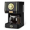 Amaste Coffee Maker 25 Oz Drip Retro Style Coffee Machine with Glass Coffee Pot with Reusable Coffee Filter Three Brewing Modes 30minute Warm Keeping CM 1003AE Black
