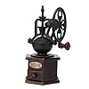 Manual Coffee Grinder IMAVO Wooden Coffee Bean Grinder Manual Coffee Grinder Roller Antique Coffee Mill with Cast Iron Hand Crank for Making Mesh Coffee Decoration Best Gift