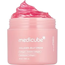 medicube Collagen Jelly Cream- Niacinamide & Freeze-Dried Hydrolyzed Collagen – Boosts skin’s barrier hydration and gives 24h Glow & Lifted Look – Korean skincare (1.69 Fl Oz (Pack of 1))
