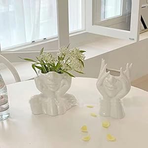 Female Form Face Vase Art Vase for Home Office Decor Ceramic Body Vase Female Form Ideal Shelf DecorModern Farmhouse Table DecorSmall Vase Bookshelf Decor