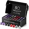 ROSSO CAFFE Espresso Coffee Pods Compatible with Nespresso Original Machines Reserve Intense Dark Roast Pack 80 Capsules Made in Italy