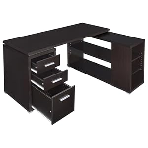 Coasteryvettelshapedeskcappuccino Urban Country Home Decor Coaster yvette l shape desk cappuccino urban country home decor