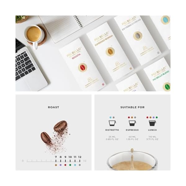   Piu-Bello-Coffee-Capsules-Variety-Pack-for-Nespresso-Original-Machine-Light-Roast-Dark-Roast-Kosher-6-Flavor-Multipack-120-Count