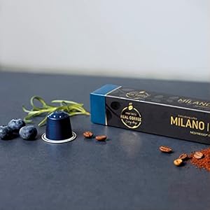   Milano-Organic-Italian-Espresso-for-Nespresso-100-Organic-Aluminum-Capsules-The-Strongest-Organic-Espresso-in-the-World-100-Nespresso-Compatible-Pods-Fairtrade