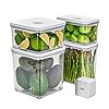   Premium-Airtight-Food-Storage-Containers-Vacuum-Sealer-Machine-Starter-Set-4-piece-Container-with-Sealer-100-Leak-ProofKeep-food-fresh-up-to-5-times-longer-than-non-vacuum-strorage
