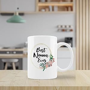kunlisa Best Nonna Ever Floral Mug Cup,Best Grandma Ceramic Mug-11oz Coffee Milk Tea Mug Cup,Farmhouse Home Decor,Grandmother Grandma Nonna Birthday Mother's Day Gifts From Grandson Granddaughter kunlisa Best Nonna Ever Floral Mug CupBest Grandma Ceramic Mug 11oz Coffee Milk Tea Mug CupFarmhouse Home DecorGrandmother Grandma Nonna Birthday Mothers Day Gifts From Grandson Granddaughter