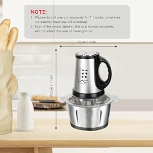 12 Cup Food Processors with Handle, Meat Grinder Veggie Chopper with Stainless Steel Bowl 300W Electric Food Processors,3 Speed,1 pieces 4 Spatula for Baby Food,Meat,Vegetables,Fruits 12 Cup Food Processors with Handle Meat Grinder Veggie Chopper with Stainless Steel Bowl 300W Electric Food Processors3 Speed1 pieces 4 Spatula for Baby FoodMeatVegetablesFruits