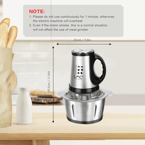 12-Cup-Food-Processors-with-Handle-Meat-Grinder-Veggie-Chopper-with-Stainless-Steel-Bowl-300W-Electric-Food-Processors3-Speed1-pieces-4-Spatula-for-Baby-FoodMeatVegetablesFruits 12 Cup Food Processors with Handle Meat Grinder Veggie Chopper with Stainless Steel Bowl 300W Electric Food Processors3 Speed1 pieces 4 Spatula for Baby FoodMeatVegetablesFruits
