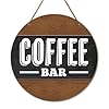 Coffee Bar Sign Decor Coffee Farmhouse Wood Hanging Sign Decor Coffee Station Cafe Wall Sign Decorations for Kitchen Coffee Bar Corner Gift for Woman Man Coffee Lover