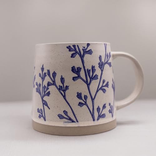 Handmadeceramiccoffeemug16ozcoffeecup450mlheavymugidealforgreenteaorcoffeelargecoffeemughandpaintedfloraldesignpotterymugcutecoffeemugsforwomenlattemugs Urban Country Home Decor Handmade ceramic coffee mug 16 oz coffee cup 450 ml heavy mug ideal for green tea or coffee large coffee mug hand painted floral design pottery mug cute coffee mugs for women latte mugs urban country home decor