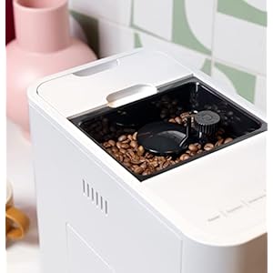 Café Affetto Automatic Espresso Machine | Brew in 90 Seconds | 20 Bar Pump Pressure for Balanced Extraction | Five Adjustable Grind Size Levels | WiFi Connected for Drink Customization | Matte White Cafe Affetto Automatic Espresso Machine Brew in 90 Seconds 20 Bar Pump Pressure for Balanced Extraction Five Adjustable Grind Size Levels WiFi Connected for Drink Customization Matte White