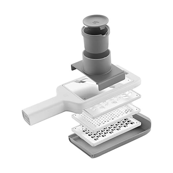   ZWILLING-Z-Cut-Multifunctional-Grater-Mandoline-Faster-Grating-Technology-Zester-Rasp-Grater-Slicer-Finger-GuardGrey