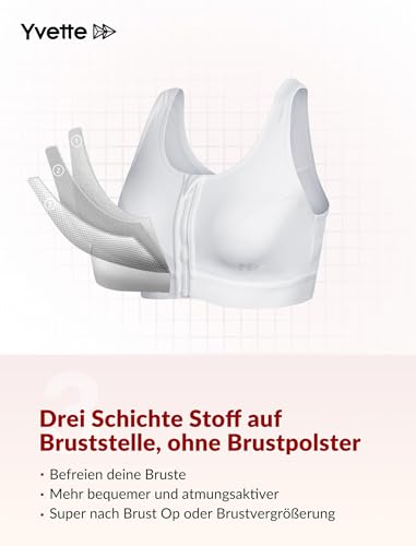 Yvette-Sport-BH-Damen-mit-Vorderverschluss-ohne-Dicker-Polsterung-starker-Halt-Fitness-Bra