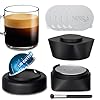   NESSUS-Refill-Kit-for-Reusable-Nespresso-Vertuo-Pods-Lid-Quick-Opener-for-Original-Seal-50PCS-Aluminum-Foil-Lids-Tamp-Press-Refillable-Vertuo-Capsules-Holder-and-Brush