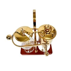 Nispira Belgium Royal Family Balance Syphon Unique Gravity Vintage Coffee Maker Vacuum Brewing System Gold 500 ml Nispira Belgium Royal Family Balance Syphon Unique Gravity Vintage Coffee Maker Vacuum Brewing System Gold 500 ml