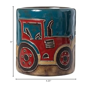 Farmscenebarnyardtractor16ozhandcraftedmug  Urban Country Home Decor Farm scene barnyard tractor 16oz handcrafted mug  urban country home decor