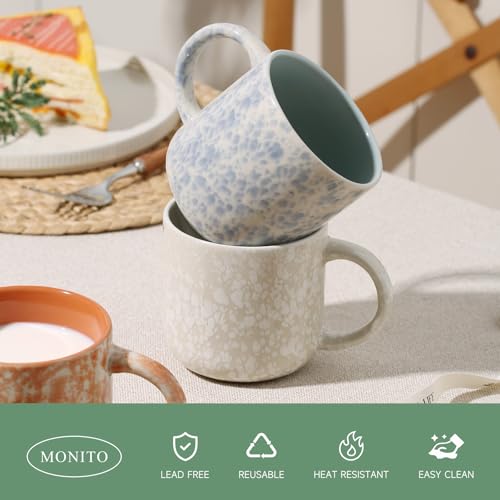 12-OZ-Coffee-Mugs-Set-of-4-Modern-Ceramic-Coffee-Mugs-Set-with-handle-for-TeaLatteCappuccinoMilkCocoa 12 OZ Coffee Mugs Set of 4 Modern Ceramic Coffee Mugs Set with handle for TeaLatteCappuccinoMilkCocoa