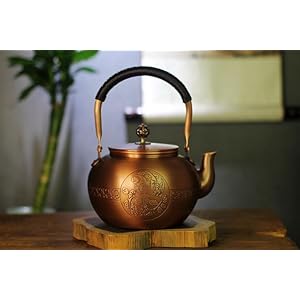   Kuiwisen-Handmade-Apple-Shape-Copper-Kettle-Teapot-Copper-Stovetop-Kettle-Teapot-15mm-Thick-Pure-Red-Copper-Handmade-1600-ml-198bl-Pattern-1-Blessing-Large