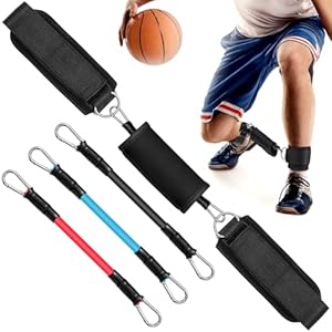 Basketball Training Equipment Leg Resistance Bands Ankle Resistance Bands with Cuffs Football Training Equipment for Develops Lateral Quickness Speed and Strength