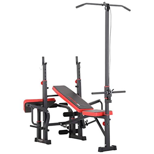 TrainHard-Kraftstation-Hantelbank-mit-vielseitigen-Trainingsmoeglichkeiten