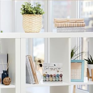 Inspirational Bible Verse Wooden Box Sign Christian Gifts for Women Rustic Farmhouse Home Living Room Office Bedroom Desk Table Shelf Decor Spiritual Gifts Christian Decor Wood Block Plaque