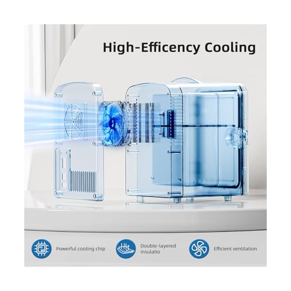   Compact-Refrigerator-Portable-Mini-Fridge-Skin-Care-4L-Capacity6-Cans-for-Bedroom-Car-Office-Dorm-Small-Cooler-for-Cosmetics-Beverage-and-Food-White