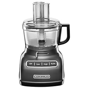KitchenAid RKFP0722QG 7 Cup Renewed Food Processor with Exact Slice System Liquid Graphite