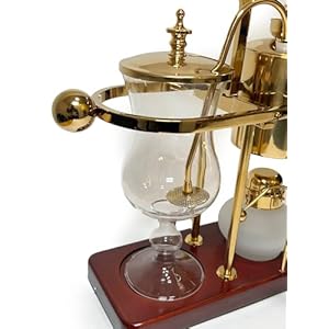 Nispira Belgium Royal Family Balance Syphon Unique Gravity Vintage Coffee Maker Vacuum Brewing System Gold 500 ml Nispira Belgium Royal Family Balance Syphon Unique Gravity Vintage Coffee Maker Vacuum Brewing System Gold 500 ml