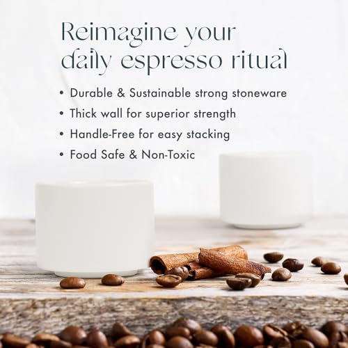 Folk-Ceramics-Leonard-Ceramic-Espresso-Cups-Modern-Stackable-Demitasse-Mugs-for-Espresso-Double-Walled-Handleless-Durable-Dishwasher-Microwave-Safe-3oz-Set-of-2-Whisper-White Folk Ceramics Leonard Ceramic Espresso Cups Modern Stackable Demitasse Mugs for Espresso Double Walled Handleless Durable Dishwasher Microwave Safe 3oz Set of 2 Whisper White