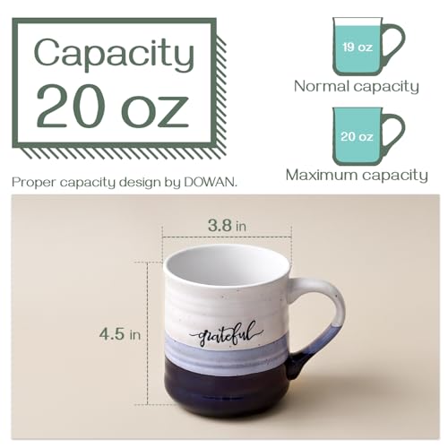 Dowan20ozcoffeemugslargemugswithwordblessedgratefulporcelaincoffeecupthankyougiftsformomdadsetof2  Urban Country Home Decor Dowan 20 oz coffee mugs large mugs with word blessed grateful porcelain coffee cup thank you gifts for mom dad set of 2  urban country home decor