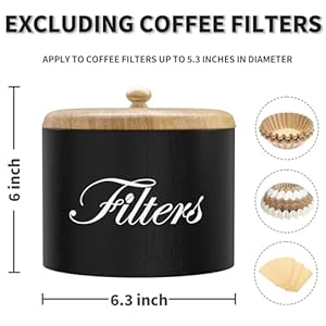 Wooden Coffee Filter Holder, Basket Storage Container for Counter, Black Small Bar Accessories for Coffee Bar Station(Black Wooden) Wooden Coffee Filter Holder Basket Storage Container for Counter Black Small Bar Accessories for Coffee Bar StationBlack Wooden