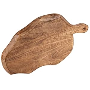   GoCraft-Wooden-Cutting-Board-with-Handle-Mango-Wood-Leaf-Shape-Chopping-Prep-Serve-Board-Charcuterie-Platter-17-x-105