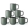   AmorArc-14oz-Coffee-Mugs-Set-of-6-Ceramic-Coffee-Mugs-with-Large-Handle-Wavy-Rim-for-LatteHot-CocoaTea-Stylish-Coffee-Mugs-for-Men-Women-OvenDishwasherMicrowave-Safe-Reactive-Glaze