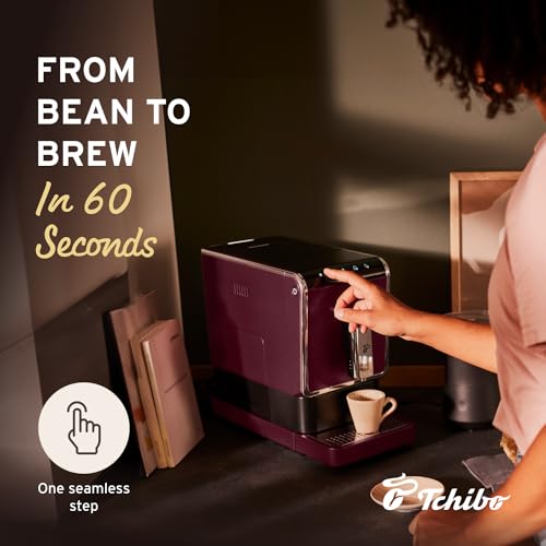 Tchibo-Automatic-Espresso-Coffee-Machine-with-Built-in-Grinder-No-Coffee-Pods-Needed-Red Tchibo Automatic Espresso Coffee Machine with Built in Grinder No Coffee Pods Needed Red