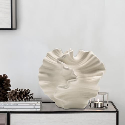 Ceramic-Vase-Set-of-2-for-Home-DecorWhite-Flower-Shape-Pampas-Vases-Minimalist-Nordic-Boho-Style-for-Modern-Farmhouse-Decor-Living-Room-KitchenMantleBedroomDining-TableOffice Ceramic Vase Set of 2 for Home DecorWhite Flower Shape Pampas Vases Minimalist Nordic Boho Style for Modern Farmhouse Decor Living Room KitchenMantleBedroomDining TableOffice