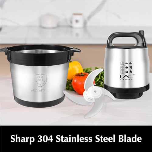 32-Cup-Large-Capacity-Food-Processors-Meat-Grinder-Veggie-Chopper-with-Stainless-Steel-Bowl-1200W-Electric2-Speed4-Bi-Level-Bladesand-Spatula-for-Baby-FoodMeatOnionVegetablesFruits 32 Cup Large Capacity Food Processors Meat Grinder Veggie Chopper with Stainless Steel Bowl 1200W Electric2 Speed4 Bi Level Bladesand Spatula for Baby FoodMeatOnionVegetablesFruits