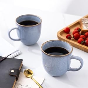 Amorarc12ozcoffeemugsceramiccoffeemugssetof6formanwomandadmommoderncoffeemugswithhandleforlattecappuccinomilkcocoadishwashermicrowavesafebluereactiveglaze  Urban Country Home Decor Amorarc 12oz coffee mugs ceramic coffee mugs set of 6 for man woman dad mom modern coffee mugs with handle for lattecappuccinomilkcocoa dishwashermicrowave safe blue reactive glaze  urban country home decor