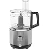 Ge food processor 12 cup complete with 3 feeding tubes stainless steel mixing blade shredding disc 3 speed great for shredded cheese chicken more kitchen essentials 550 watts  urban country home decor