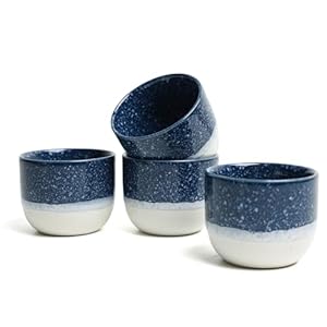 Set of 4 Ceramic Espresso Cups-4 oz, Blue & White Summer Coastline Design, Ideal for Espresso, Coffee, Tea, & More,Small Ceramic Coffee Mugs, Dishwasher & Microwave Safe Set of 4 Ceramic Espresso Cups 4 oz Blue White Summer Coastline Design Ideal for Espresso Coffee Tea MoreSmall Ceramic Coffee Mugs Dishwasher Microwave Safe