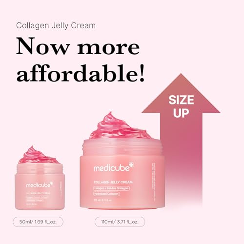 medicube Collagen Jelly Cream- Niacinamide & Freeze-Dried Hydrolyzed Collagen - Boosts skin's barrier hydration and gives 24h Glow & Lifted Look - Korean skincare (1.69 Fl Oz (Pack of 1)) - Image 3