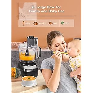 FOHERE Food Processor, 12 Cup, 2-in-1 Feed Chute Vegetable Chopper & Meat Grinder for Mincing, Dicing, Shredding, Puree & Kneading Dough, Stainless Steel FOHERE Food Processor 12 Cup 2 in 1 Feed Chute Vegetable Chopper Meat Grinder for Mincing Dicing Shredding Puree Kneading Dough Stainless Steel