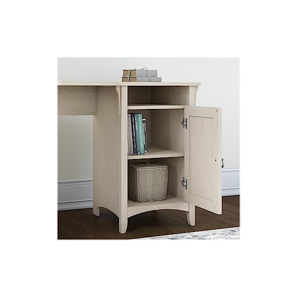   Bush-Furniture-Salinas-55W-Corner-Desk-with-Storage-in-Antique-White-Compact-Workstation-for-Home-Office-L-Shaped-Desktop-Solution