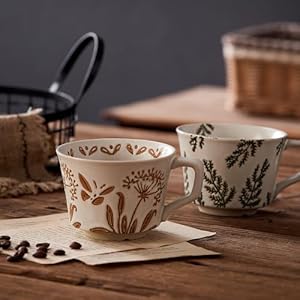 12ozrusticceramiccoffeemugsetof4handmadepotterycountrysidecoffeemugswithbighandleforlatteteamilkhotcocoadishwashermicrowavesafeplants  Urban Country Home Decor 12oz rustic ceramic coffee mug set of 4 handmade pottery countryside coffee mugs with big handle for latteteamilkhot cocoadishwasher microwave safeplants  urban country home decor